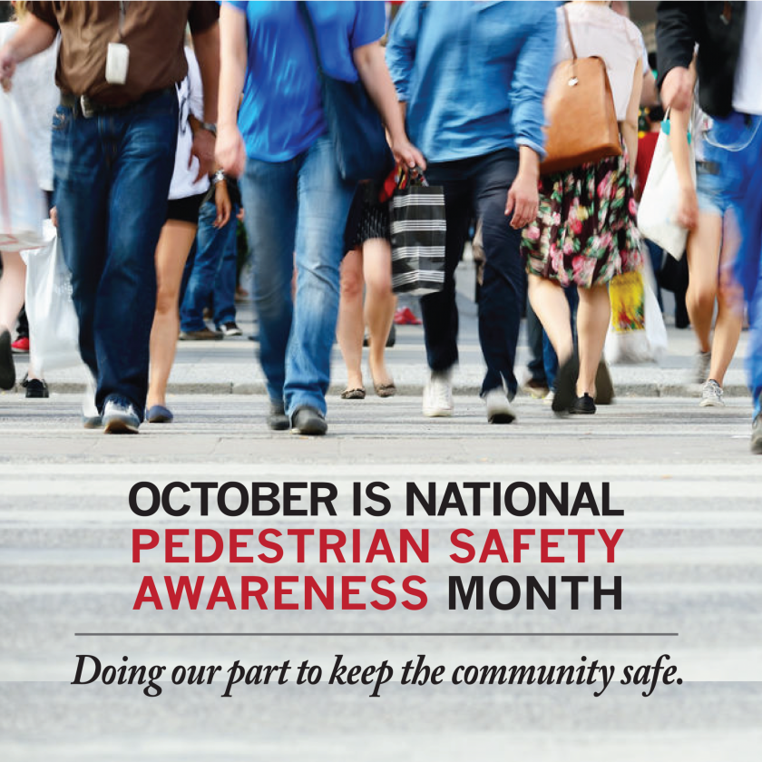 October Launches National Pedestrian Safety Month